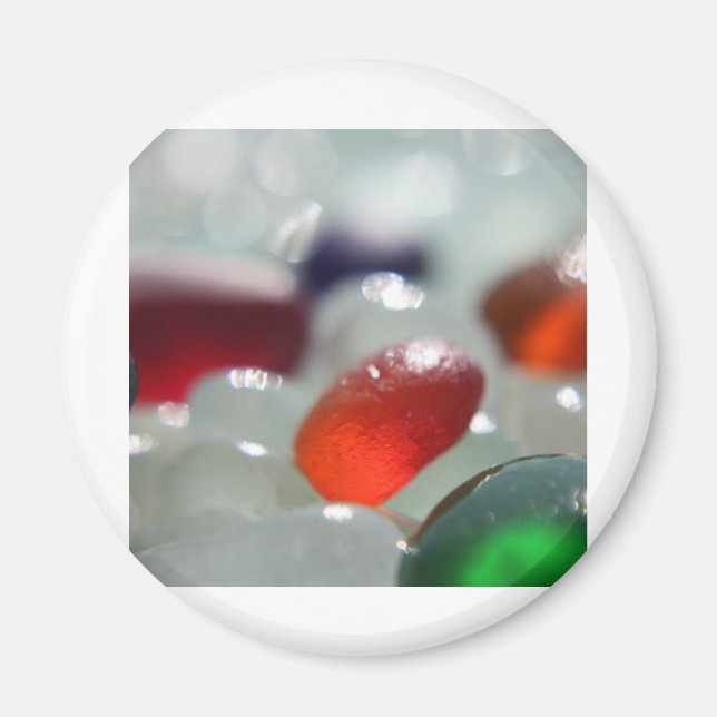 Sea Glass Orange Magnet (Front)