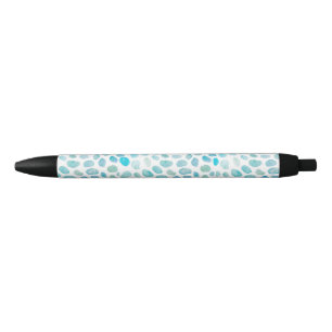 Sea Glass Painting Texture Pattern Beach Black Ink Pen