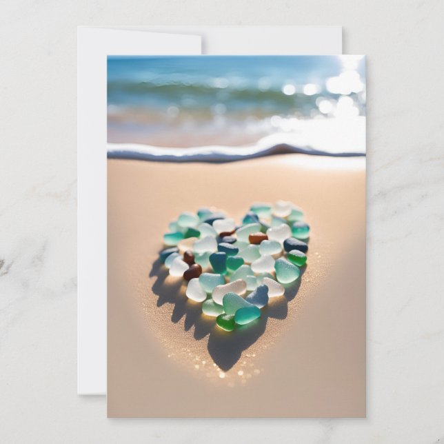 Sea Glass Serenity Holiday Card (Front)