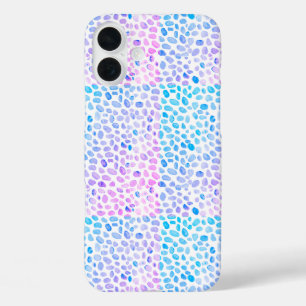 Sea Glass Turquoise Pattern Mermaid iPhone 16 Plus Case