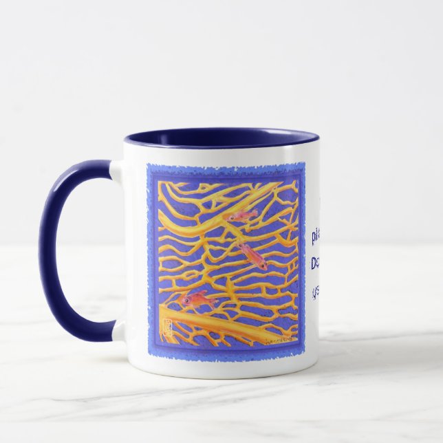 Sea Goldies Lace Coral "It's my planet, too!" Mug (Left)