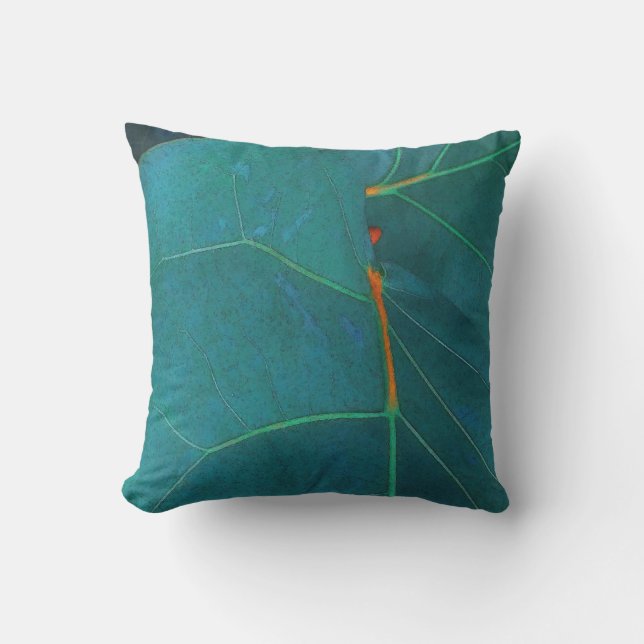 Sea Grape Leaves Cushion (Front)