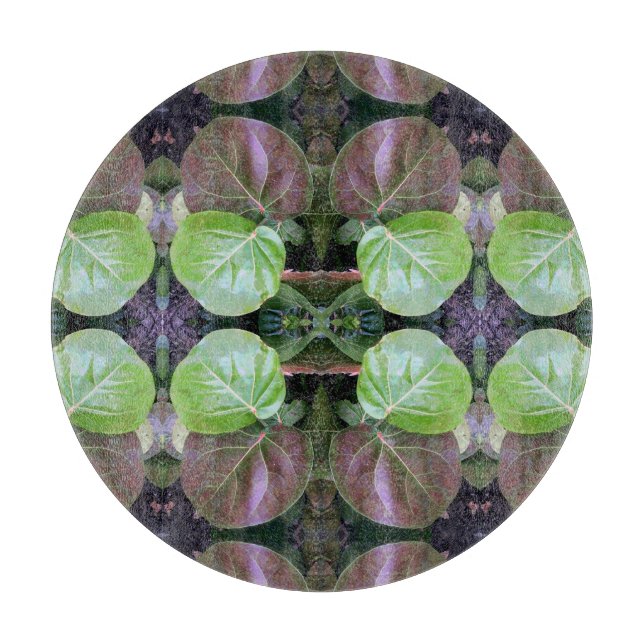 Sea Grapes Pattern Cutting Board (Front)
