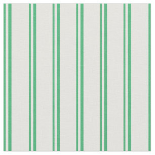 Sea Green and Mint Cream Coloured Stripes Pattern Fabric