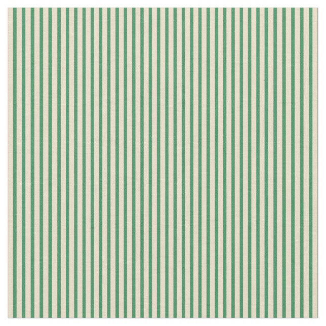 Sea Green and Tan Coloured Lines/Stripes Pattern Fabric (Close Up)