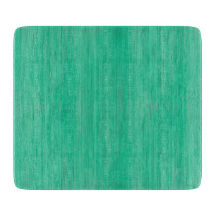 Sea Green Bamboo Wood Grain Look Cutting Board