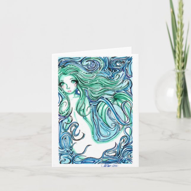Sea Green Card (Front)