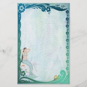 Sea Green Fantasy Stationery