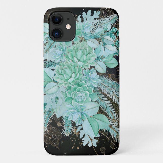 Sea green girly collage Case-Mate iPhone case (Back)