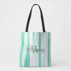 Sea Green Monogram Tote