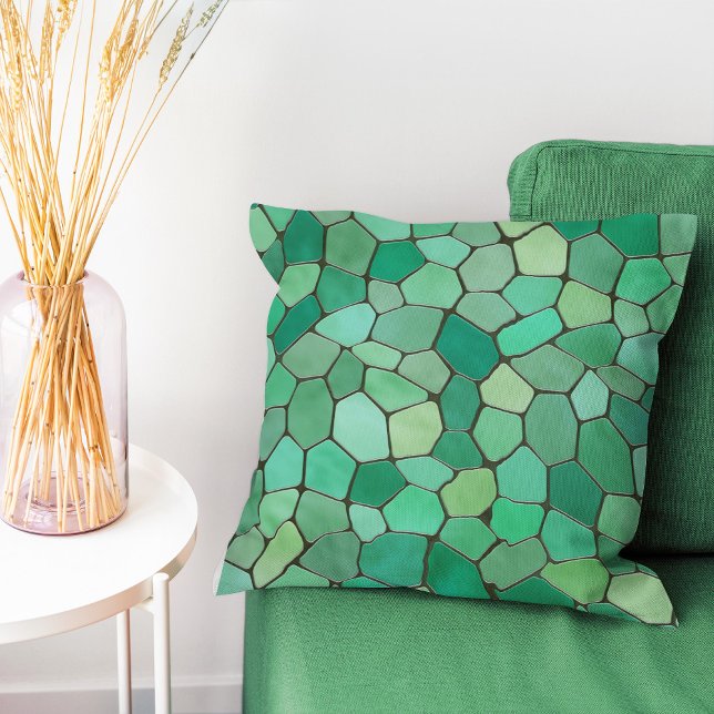 Sea Green Mosaic Cushion (Creator Uploaded)