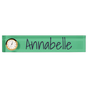 Sea Green Nameplate