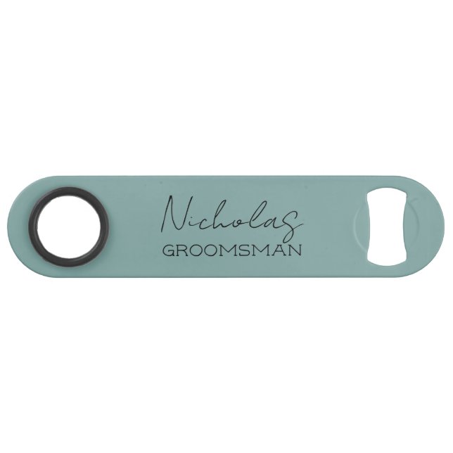 Sea Green Personalised Groomsman (Front (Horizontal))