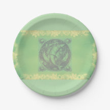 Sea Green Pisces Paper Plates