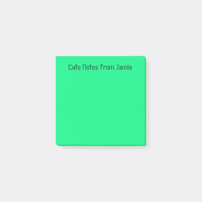Sea Green Post-it Notes (Front)