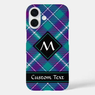 Sea Green, Purple and Blue Tartan iPhone 16 Case