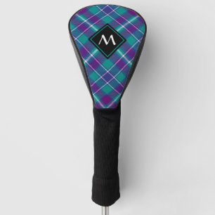 Sea Green, Purple and Blue Tartan Golf Head Cover