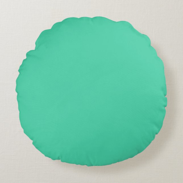 Sea Green Round Cushion (Front)