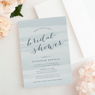 Sea Green Watercolor Bridal Shower Invitation