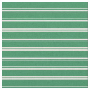 Sea Green & White Pattern Fabric