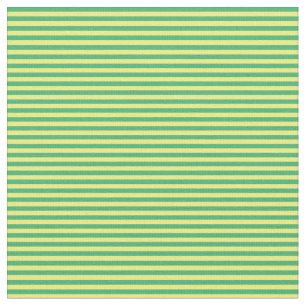 Sea Green & Yellow Coloured Lines Fabric
