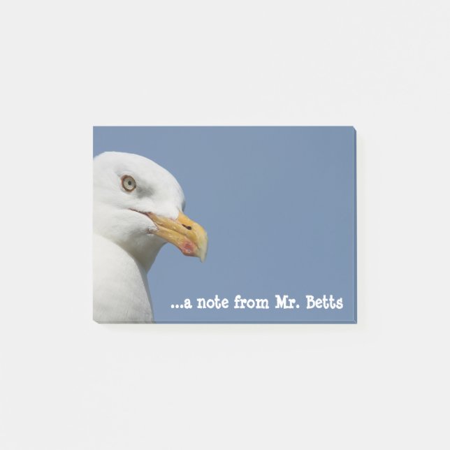 Sea Gull Personalized Post-it Notes (Front)