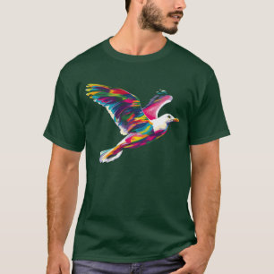 Sea Gull Seagull Sea Bird Popart girl T-Shirt