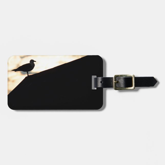Sea Gull Sunset Luggage Tag (Front Horizontal)