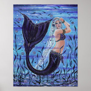 Sea Gypsy mermaid by Renee Lavoie Poster