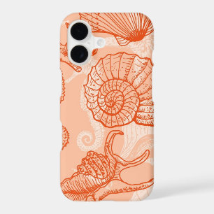 Sea hand drawn pattern