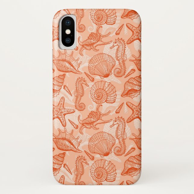 Sea hand drawn pattern Case-Mate iPhone case (Back)