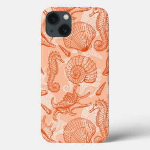 Sea hand drawn pattern iPhone 13 case