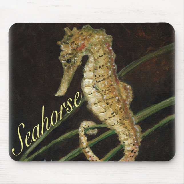 "Sea Horse" Art Mouse Pad (Front)