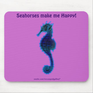 SEA HORSE (Blues & Greens) Mousepad