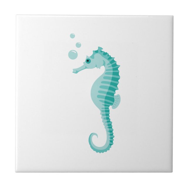 Sea Horse Ceramic Tile (Front)