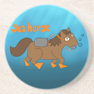 Sea horse coaster