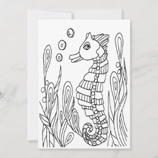 Sea Horse Colouring Cars