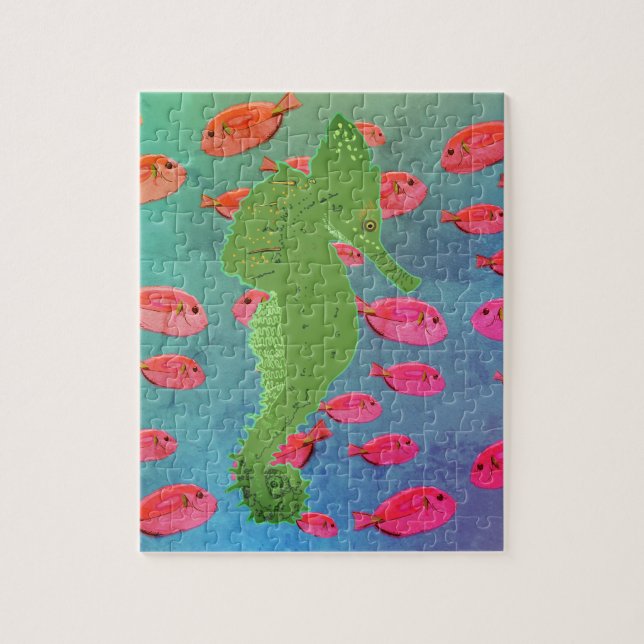 Sea Horse, Ocean Life  Puzzle (Vertical)
