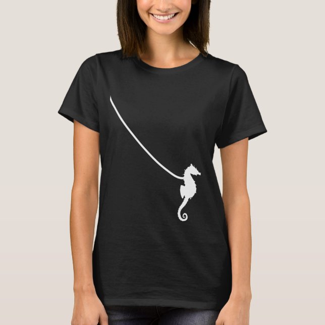 Sea Horse on a Leash  Animal Ocean Cute  Pet T-Shirt (Front)