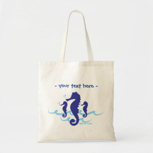 Sea Horse Organic Planet Reusable Canvas Bags