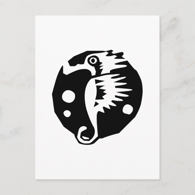 Sea horse postcard (Front)