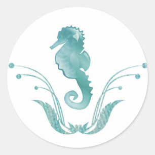 Sea Horse Wedding Envelope Seal