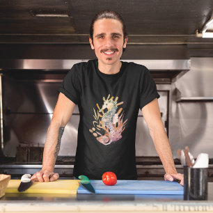 Sea Horse With Bouquet Of Sea Leaves T-Shirt