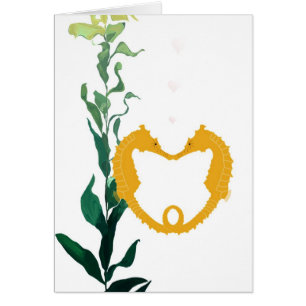 Sea horses in love