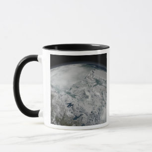 Sea ice above North America Mug