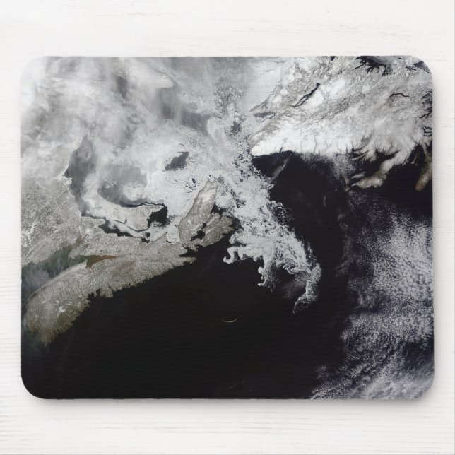 Sea ice fills the Gulf of St Lawrence Mouse Pad (Front)