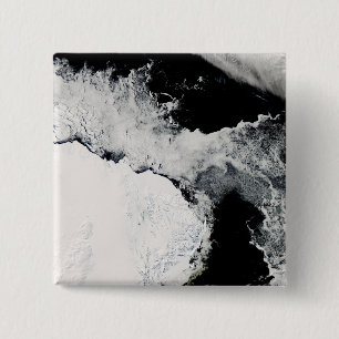 Sea ice in the Southern Ocean 15 Cm Square Badge