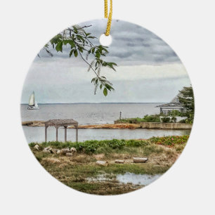 Sea iew Beach Madison, Connecticut Ornament