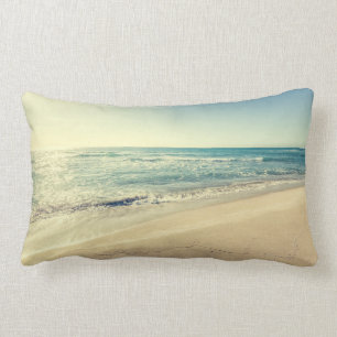 Sea in Winter Lumbar Cushion