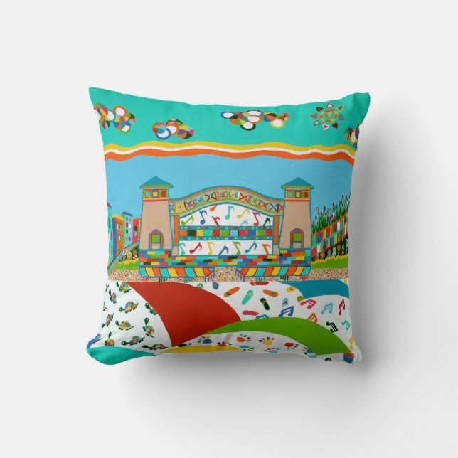 Sea Isle Band Shell Pillow (Front)